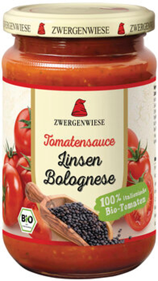 Produktfoto zu Vegane Linsen Bolognese 340 ml