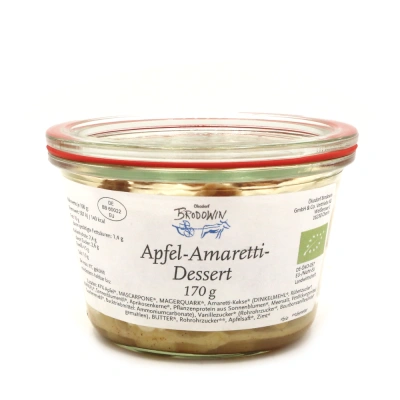 Produktfoto zu Apfel-Amaretti-Dessert, 170 g