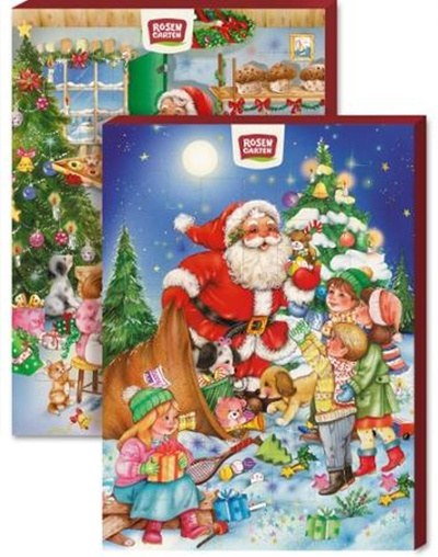 Produktfoto zu Adventskalender Schokolade, 75 g, Rosengarten