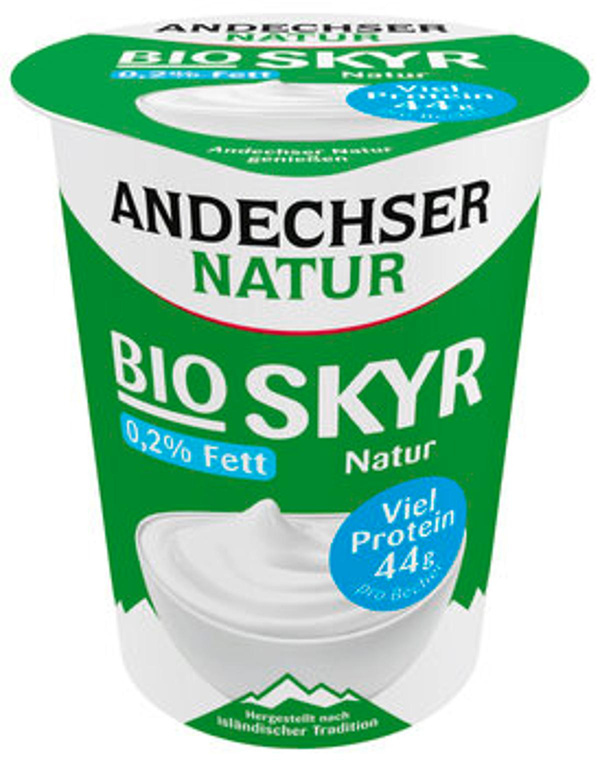 Produktfoto zu Skyr, Natur, 0,2%,  400 g, Andechser Natur