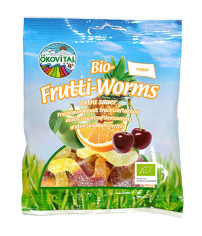 Produktfoto zu Frutti Worms, 100 g
