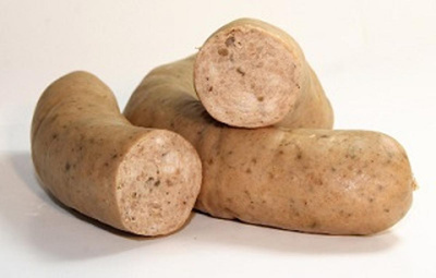 Produktfoto zu Brodowiner Thymian-Bratwurst geräuchert, ca. 100 g