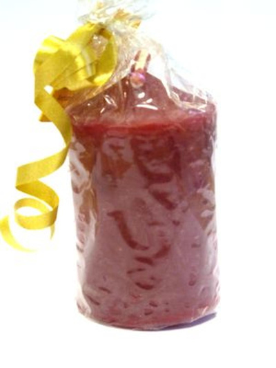 Produktfoto zu Stumpen Kerze rot, 68 x 43 mm, KHT