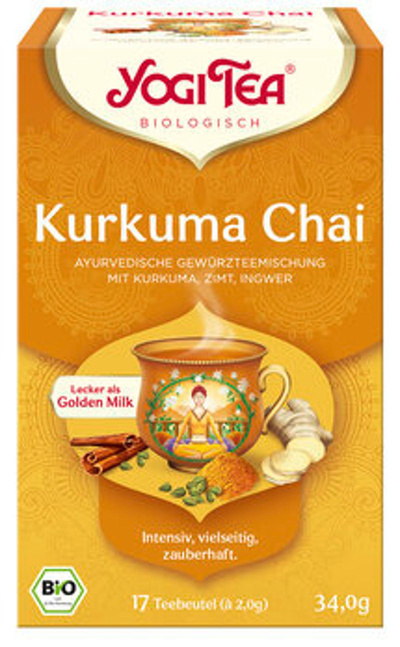 Produktfoto zu Yogi Kurkuma Chai 17 x 2 g