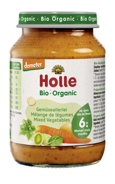 Produktfoto zu Gemüseallerlei Holle 190 g