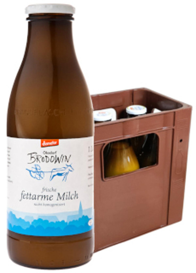 Produktfoto zu Milch fettarm in der Flasche
