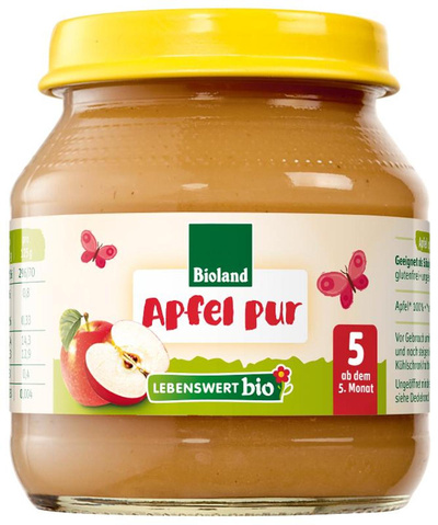 Produktfoto zu Apfel pur 125 g Lebenswert bio