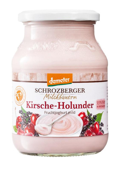 Produktfoto zu Joghurt Kirsch Holunder 3,5%