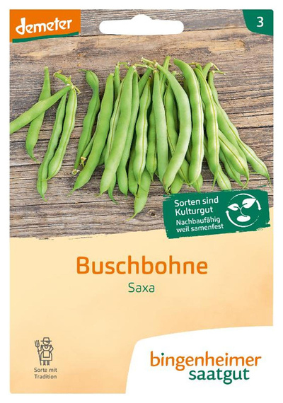 Produktfoto zu Saatgut Buschbohne Saxa