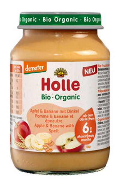 Produktfoto zu Apfel, Banane mit Dinkel 190 g