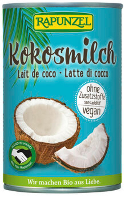 Produktfoto zu Kokosmilch, Rapunzel, 400 ml