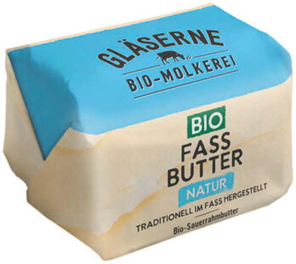 Produktfoto zu Fassbutter Sauerrahm, natur, 250 g, Gläserne Molkerei