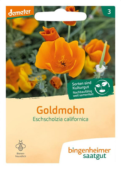 Produktfoto zu Saatgut Goldmohn