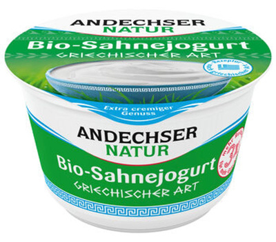 Produktfoto zu Sahnejoghurt griechischer Art 10% , 200 g, Andechser Molkerei