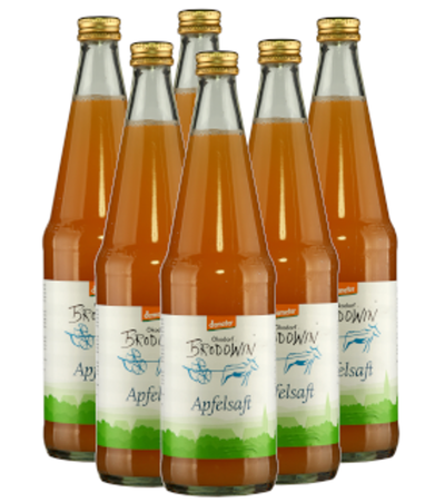 Produktfoto zu Apfelsaft-Kasten, 6 x 0,7 l