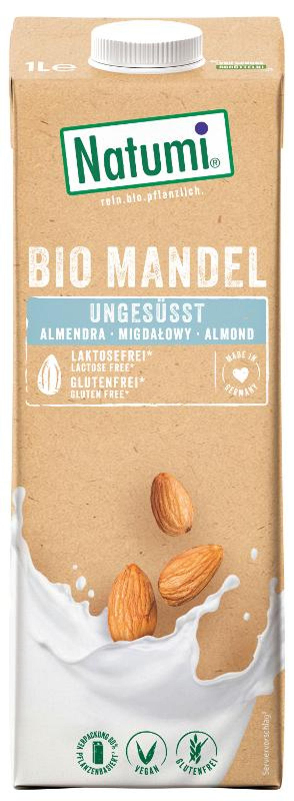 Produktfoto zu Mandeldrink, ungesüßt, 1 l