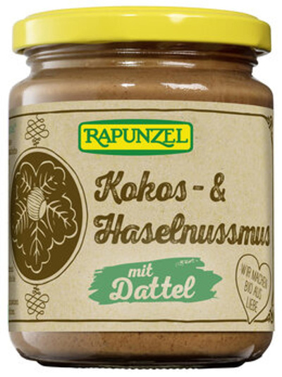 Produktfoto zu Kokos- & Haselnussmus Dattel