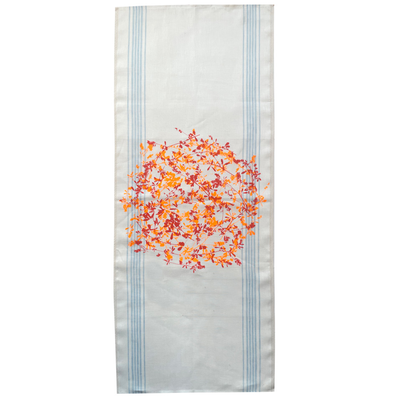 Produktfoto zu weißer Leinen-Tischläufer "Luzerne"