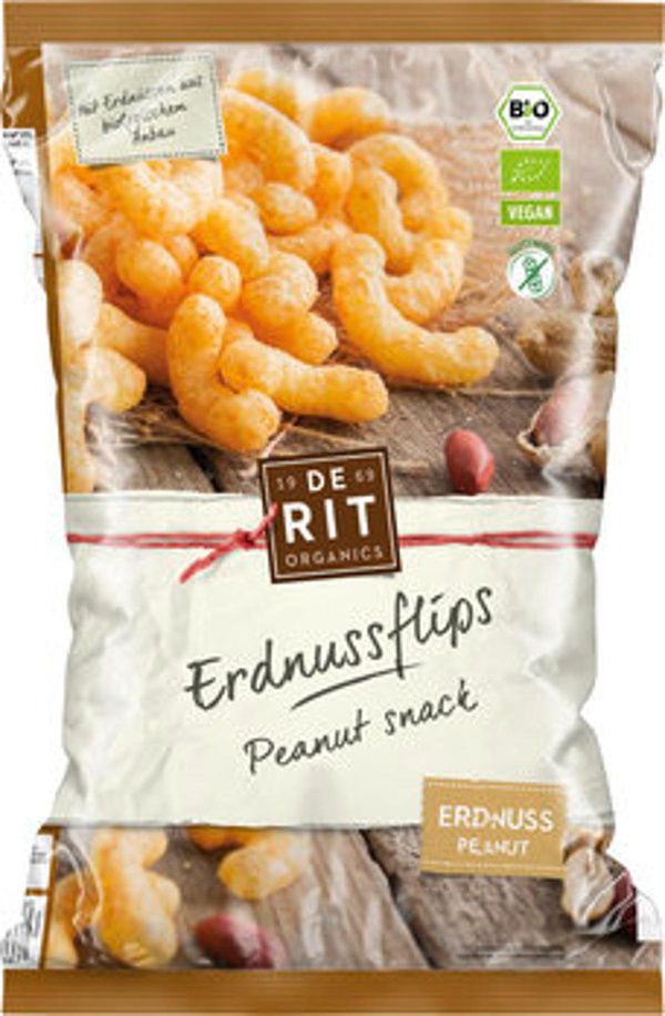 Produktfoto zu Erdnuss Flips 125 g, De Rit