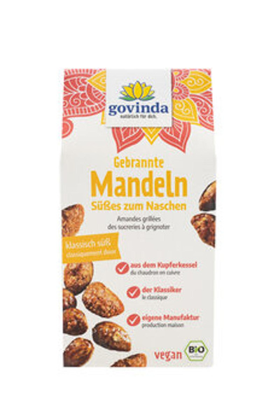 Produktfoto zu Gebrannte Mandeln, 100 g, Govinda