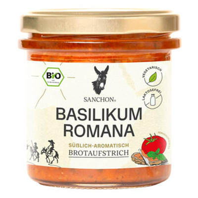 Produktfoto zu Aufstrich Basilikum Romana