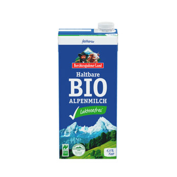 Produktfoto zu BGL H-Milch 1,5%, laktosefreie, 1 l