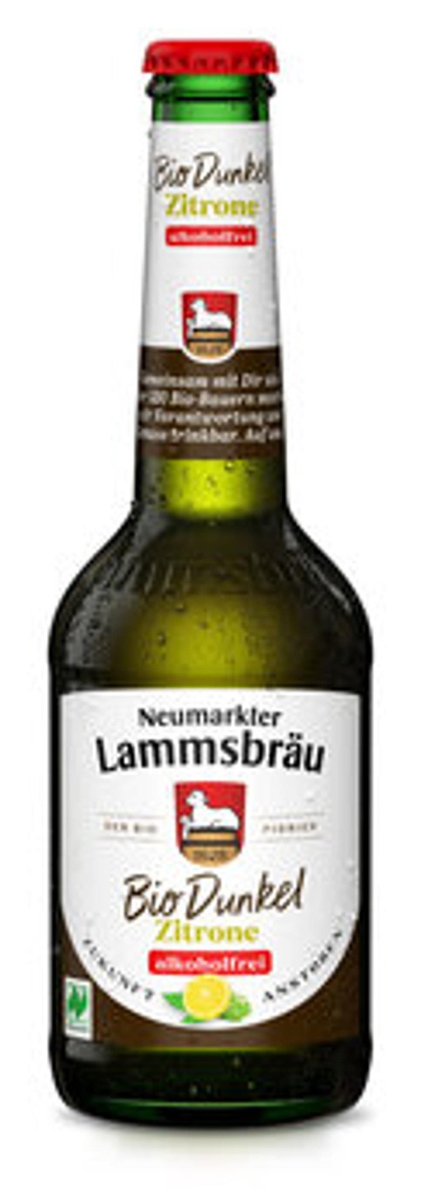 Produktfoto zu Lammsbräu Bier Dunkel & Pure Zitrone Alkoholfrei, 0,33 l