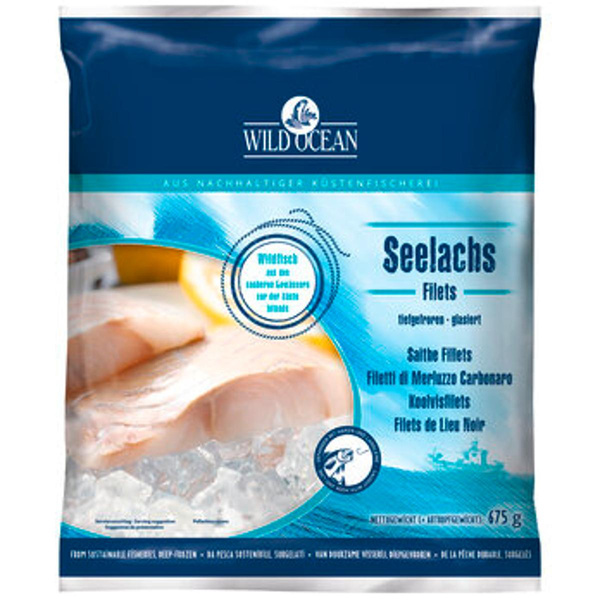Produktfoto zu TK Atlantisches Seelachsfilet natur, 675 g, Wild Ocean