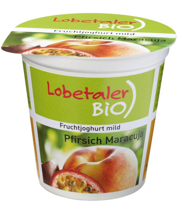 Produktfoto zu Joghurt Pfirsich Maracuja 3,7% , 150 g , Lobetaler Bio