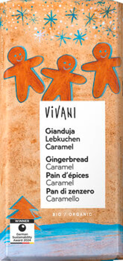 Produktfoto zu Gianduja Lebkuchen Caramel, 100 g, Vivani