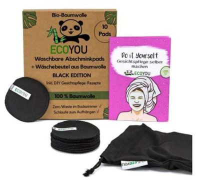 Produktfoto zu Abschminkpads schwarz plus