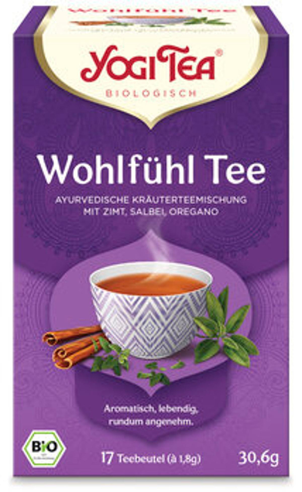 Produktfoto zu Tee Yogi Wohlfühl 17x1,8 g