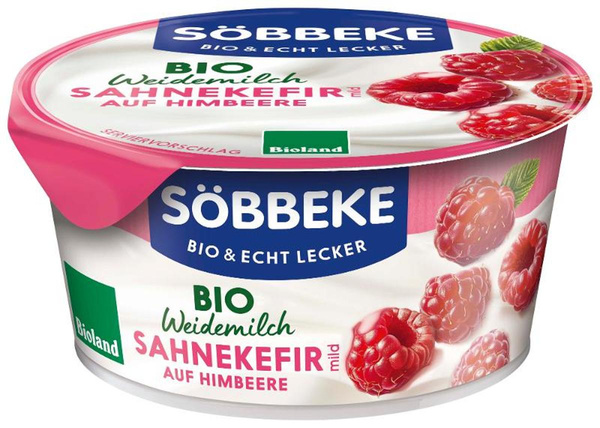 Produktfoto zu Sahnekefir Himbeere, 150 g, Söbbeke