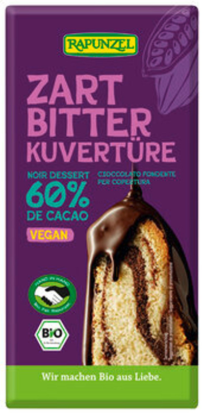 Produktfoto zu Zartbitter Kuvertüre HIH