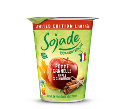 Produktfoto zu Sojade Joghurt Apfel Zimt, 400 g, Sojade