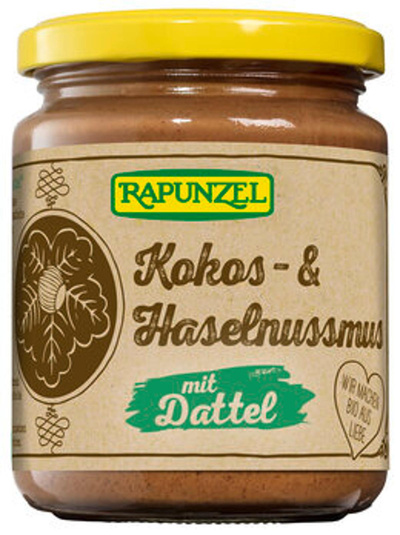 Produktfoto zu Kokos- & Haselnussmus Dattel