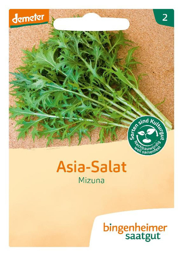 Produktfoto zu Saatgut Mizuna - Asia Salat