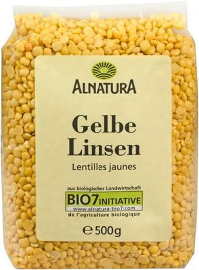 Produktfoto zu Gelbe Linsen 500 g