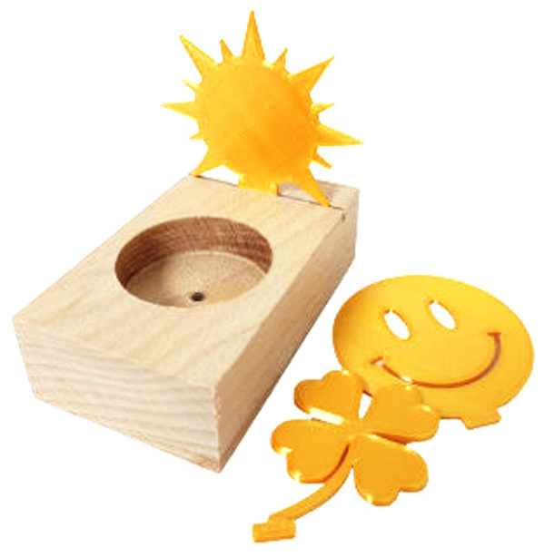 Produktfoto zu Teelicht aus Buchenholz