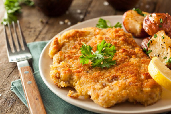Produktfoto zu Überbackene Porree-Schnitzel