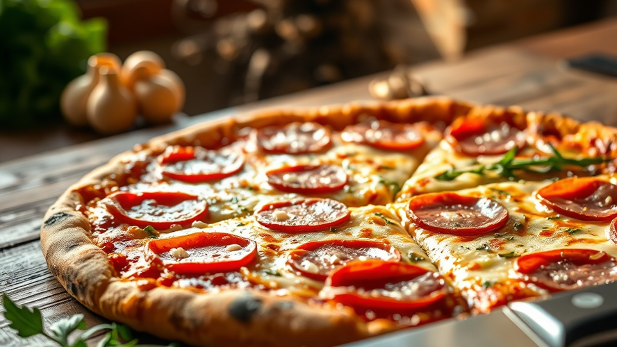 Rezeptbild für Pizza Salami