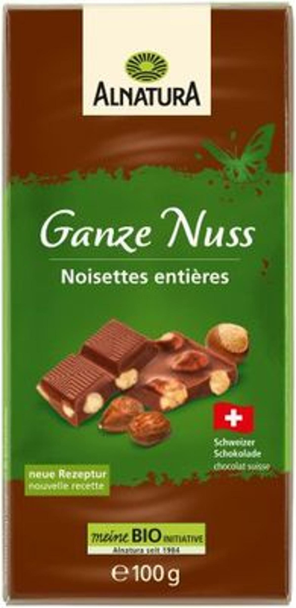 Produktfoto zu Ganze Nuss Schokolade 100 g