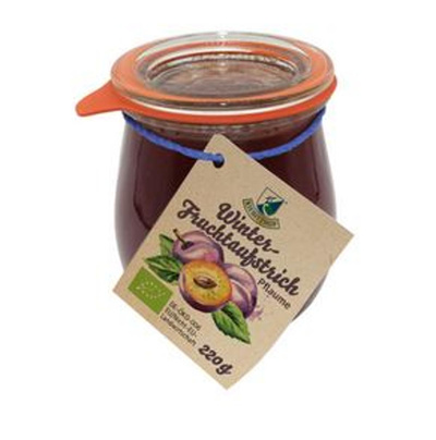 Produktfoto zu Fruchtaufstrich Pflaume, 220 g, Kiebitzhof
