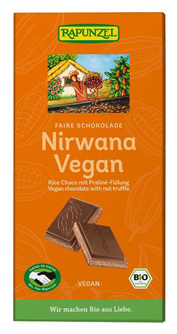 Produktfoto zu Nirwana Vegan Schokolade