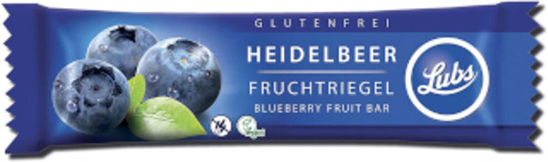 Produktfoto zu Heidelbeer Fruchtriegel, 30 g, Lubs