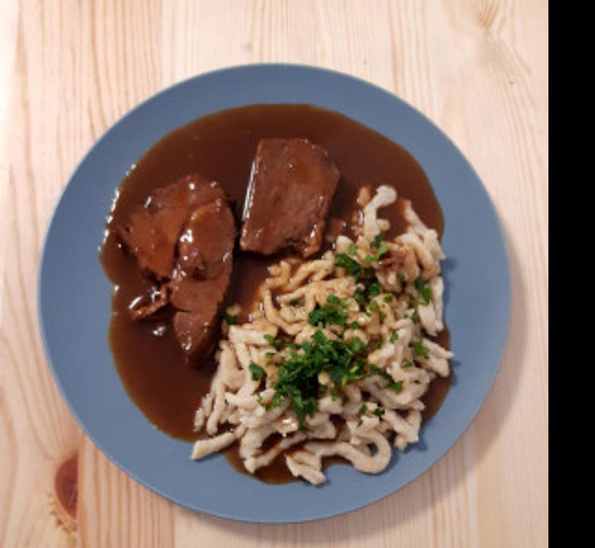 Rinderbraten mit Spätzle