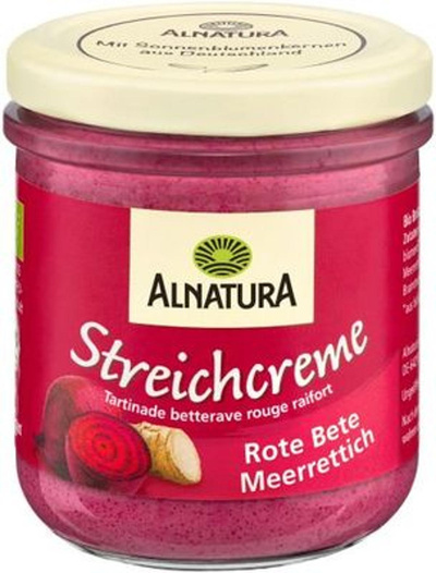 Produktfoto zu Streichcreme Rote Bete Meerrettich 180 g