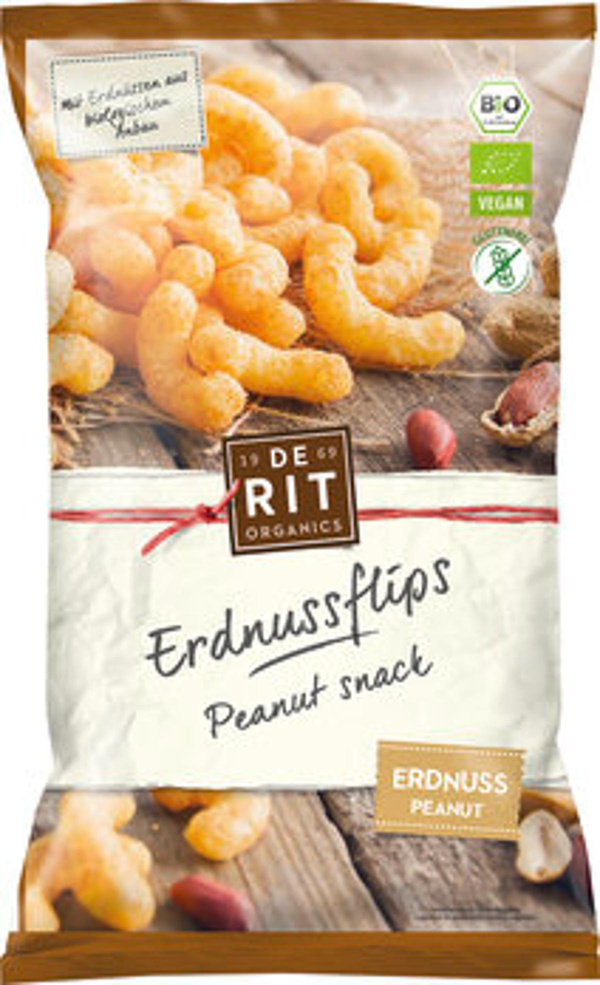 Produktfoto zu Erdnuss Flips 125 g, De Rit