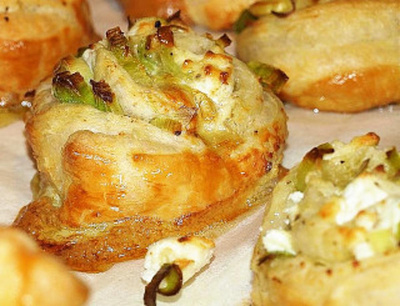 Produktfoto zu Feta-Lauch-Schnecken