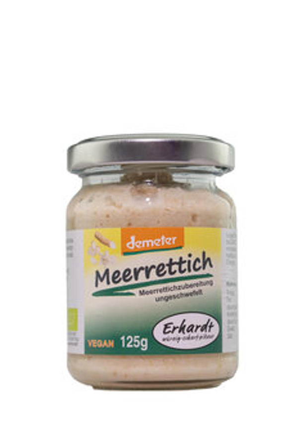 Produktfoto zu Meerrettich im Glas, 125 g Erhardt